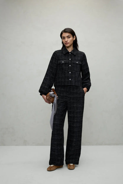 Vila | Pantalon Tulira zwart