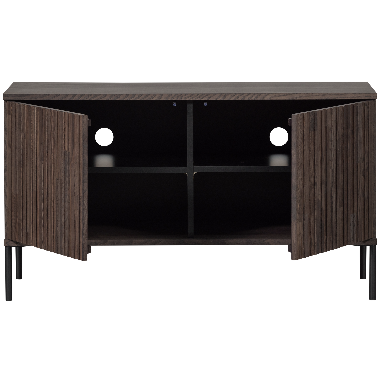 Woood New Gravure TV Meubel 100 cm essen espresso