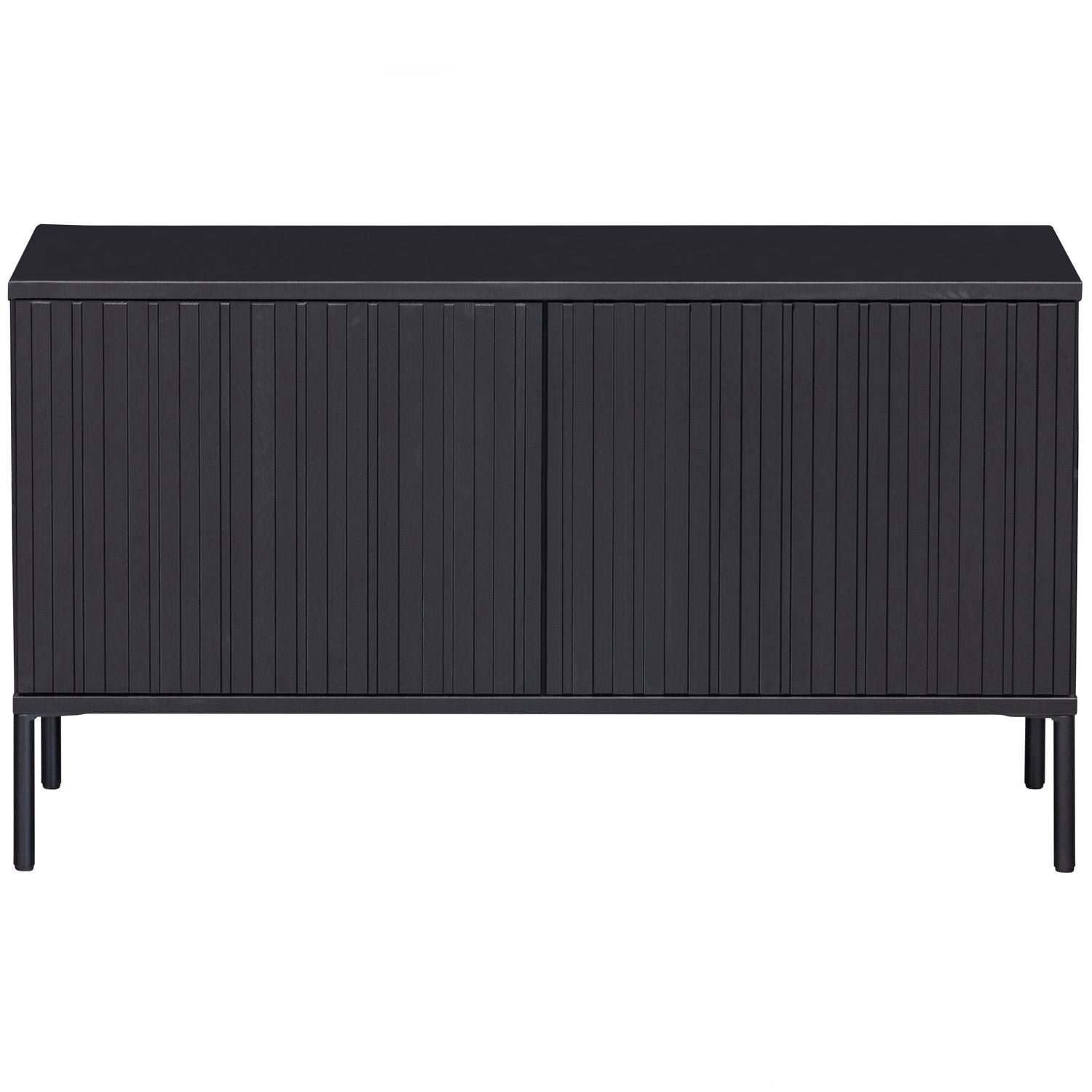 Woood New Gravure TV Meubel 100 cm grenen zwart