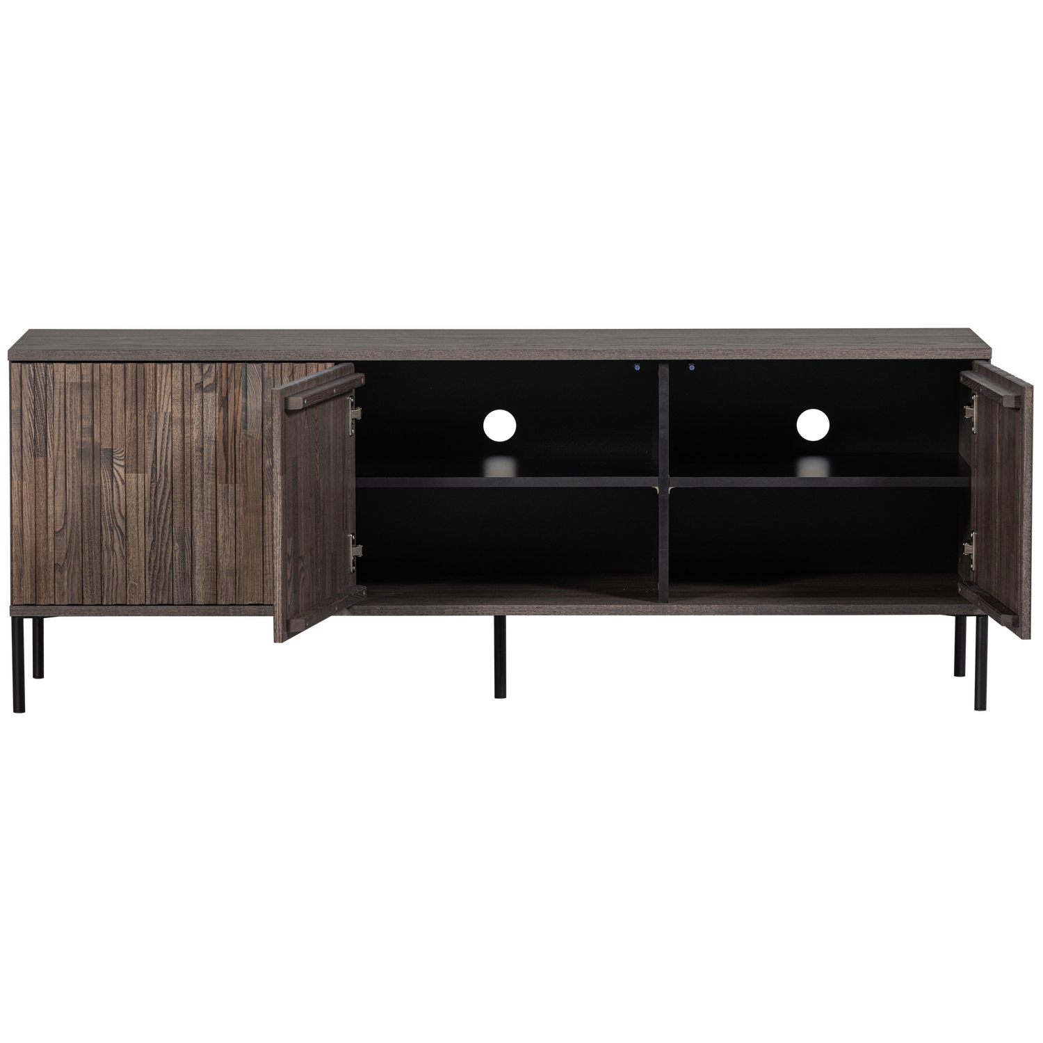 Woood New Gravure TV Meubel 150 cm essen espresso