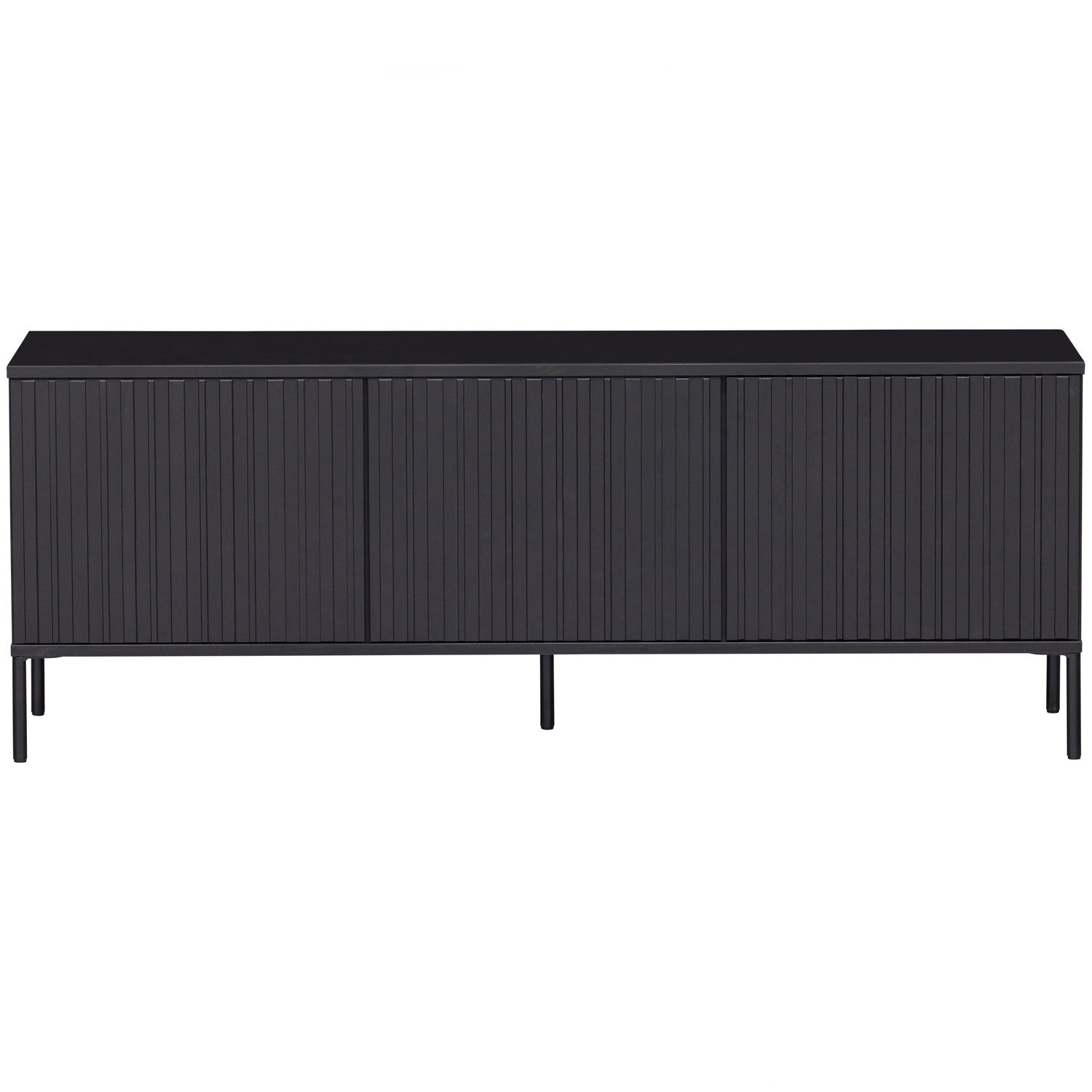Woood New Gravure TV Meubel 150 cm grenen zwart