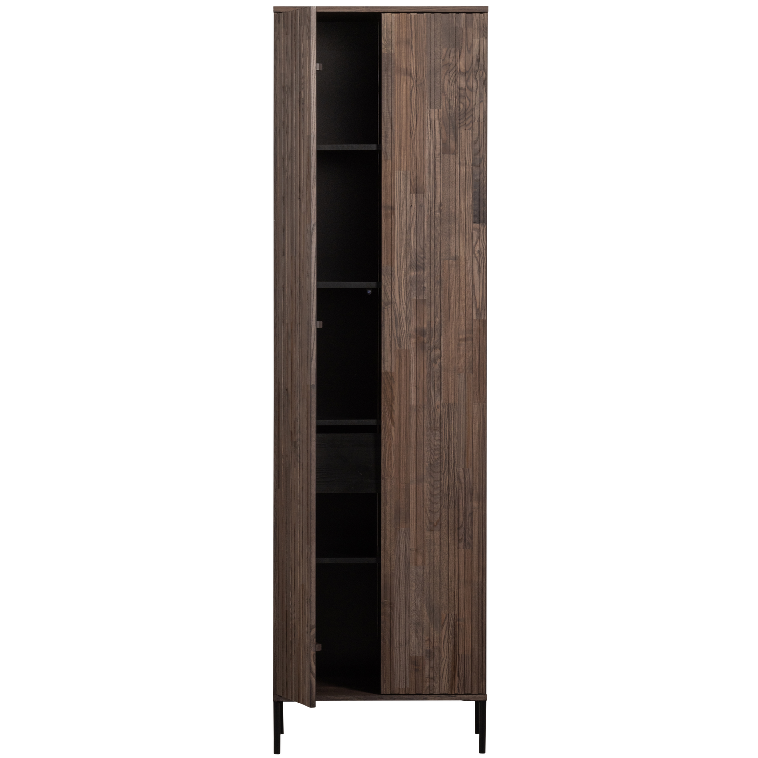 Woood New Gravure Hoge kast essen espresso