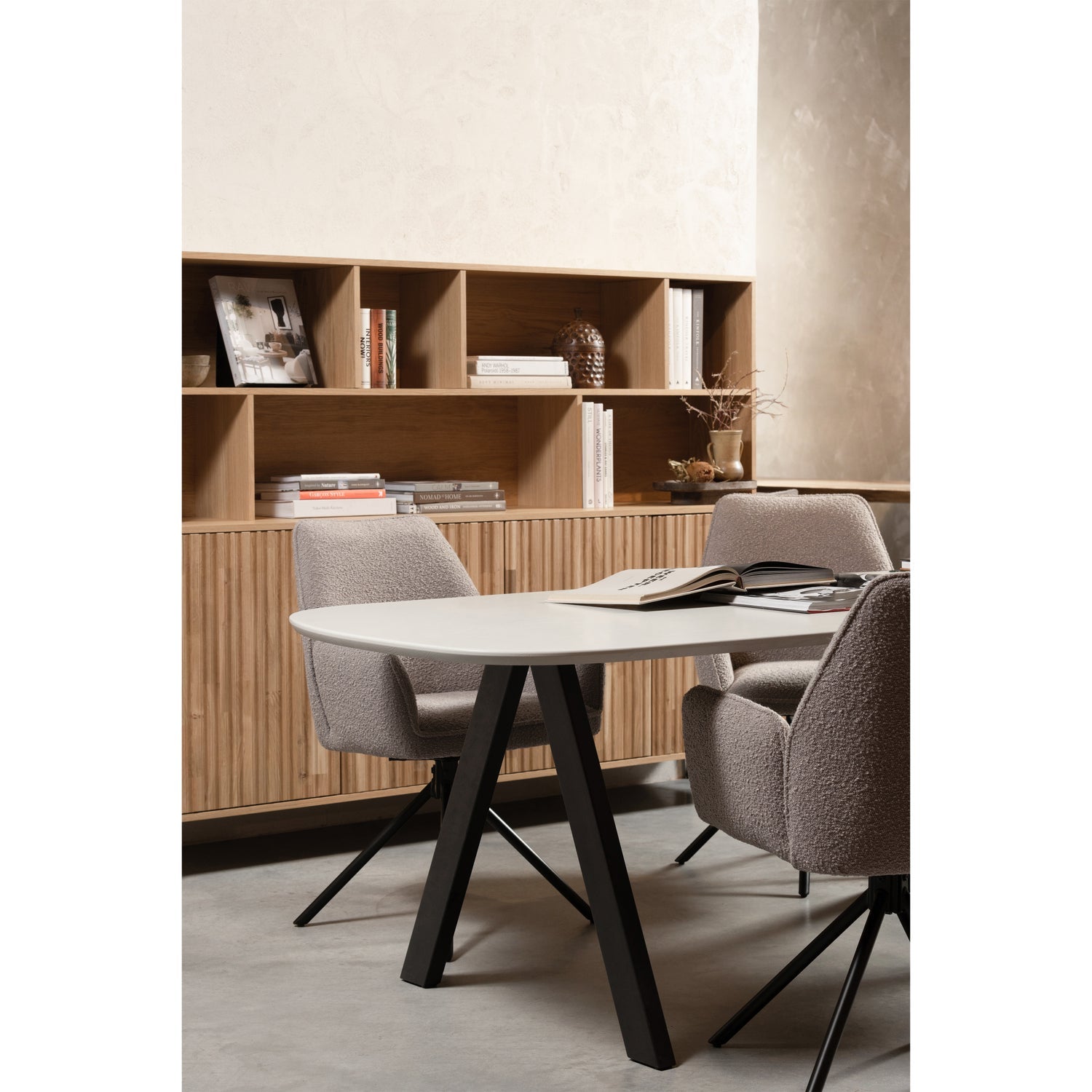 Woood New Gravure Wandkast eiken