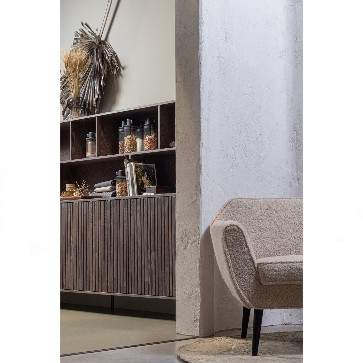 Woood New Gravure Wandkast essen espresso
