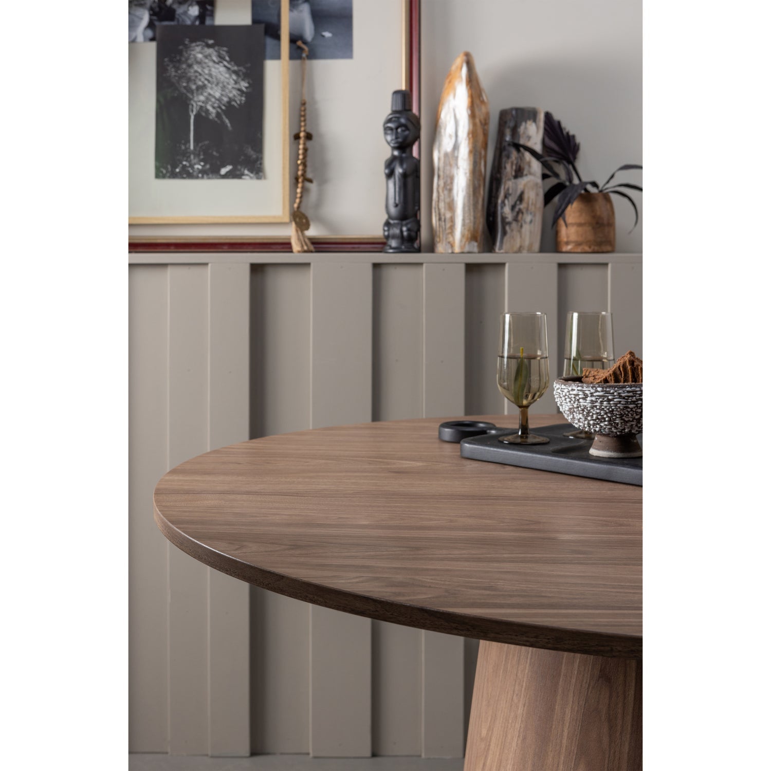 Woood Maan Eettafel Rond Walnoot 120cm