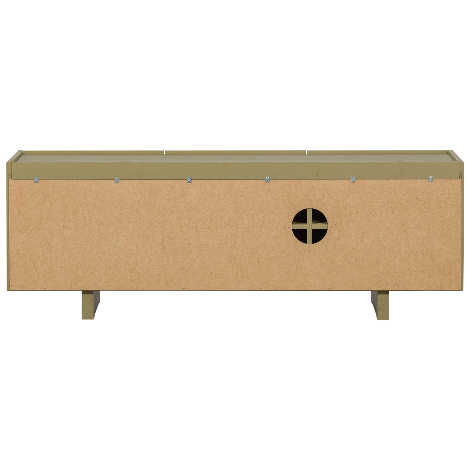Woood Basu TV Meubel Grenen moss 152cm