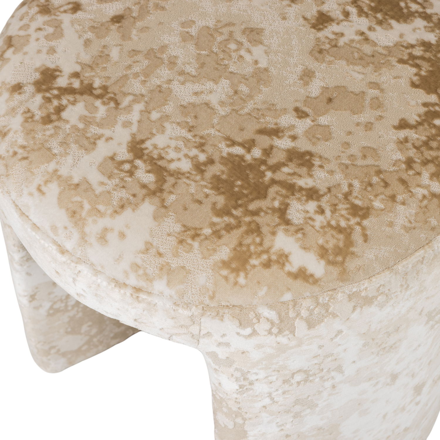Woood Charlie Gestoffeerde Kruk Beige