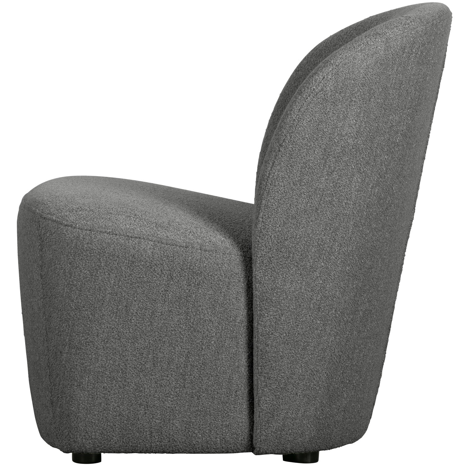 vtwonen Lofty Fauteuil boucle staalgrijs