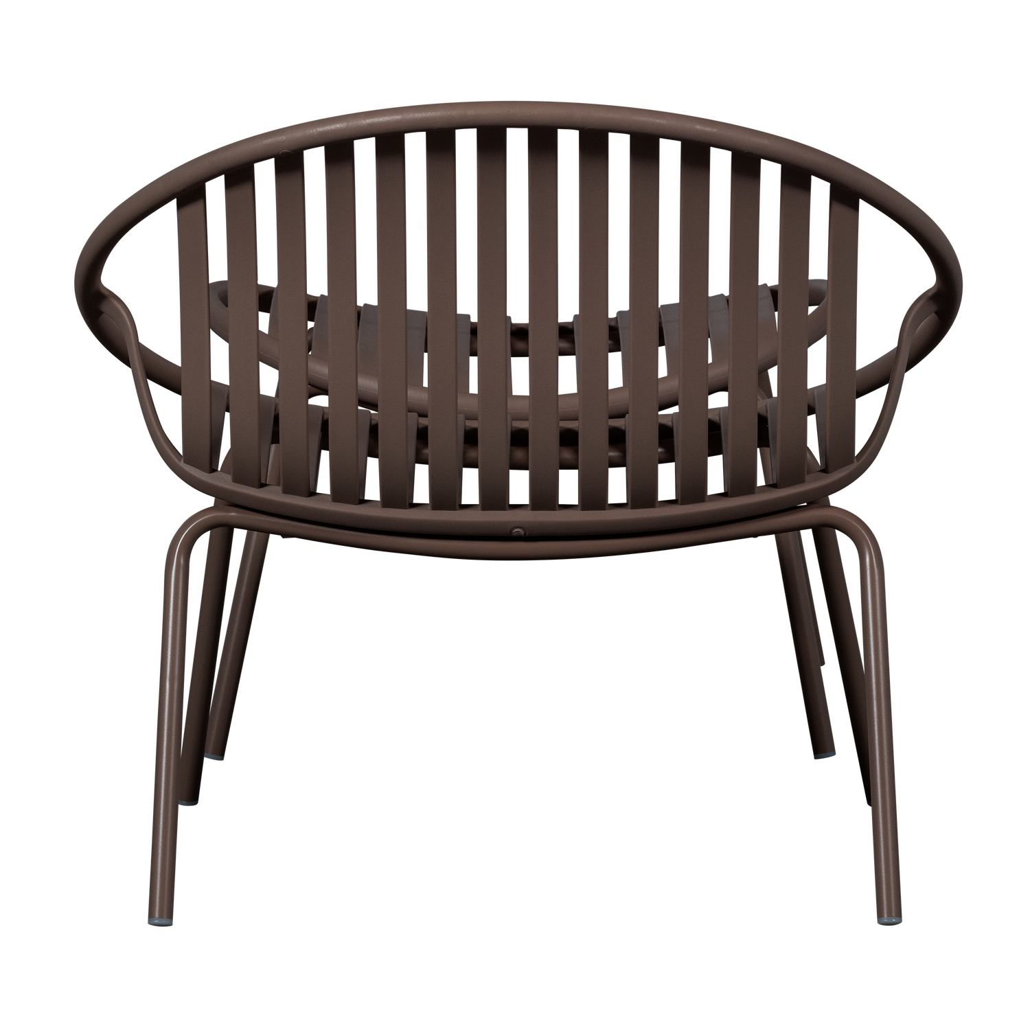 Woood Bruce Tuin loungestoel met hocker paars/bruin