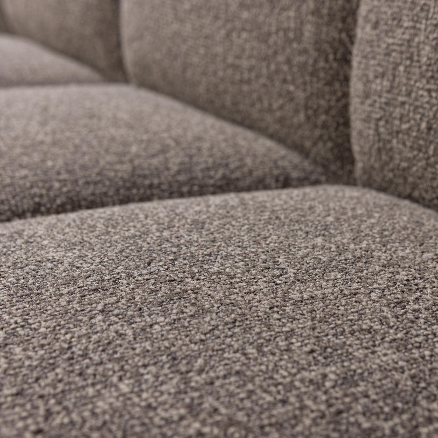 Woood Mojo Eetbank met rugleuning 164cm Boucle bruin melange