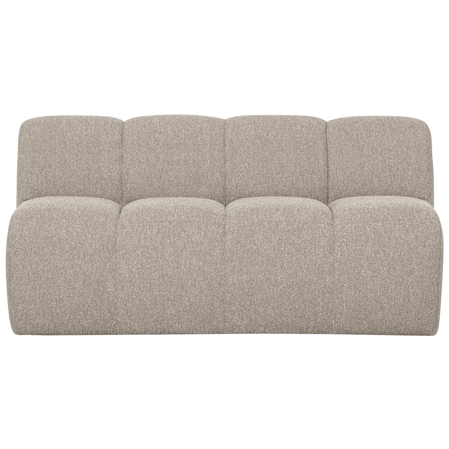 Woood Mojo Eetbank met rugleuning 164cm Boucle beige melange