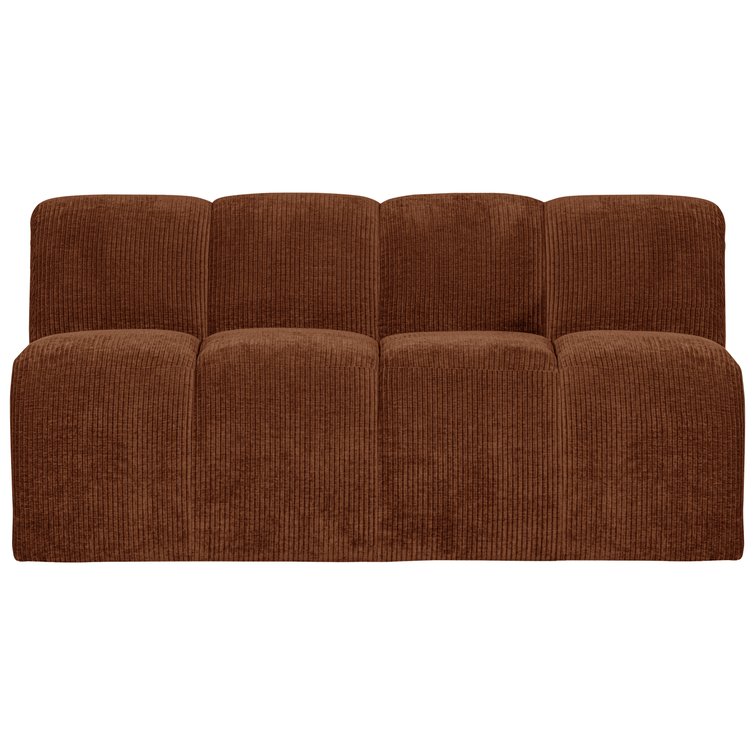Woood Mojo Eetbank met rugleuning 164cm Ribstof Roestbruin