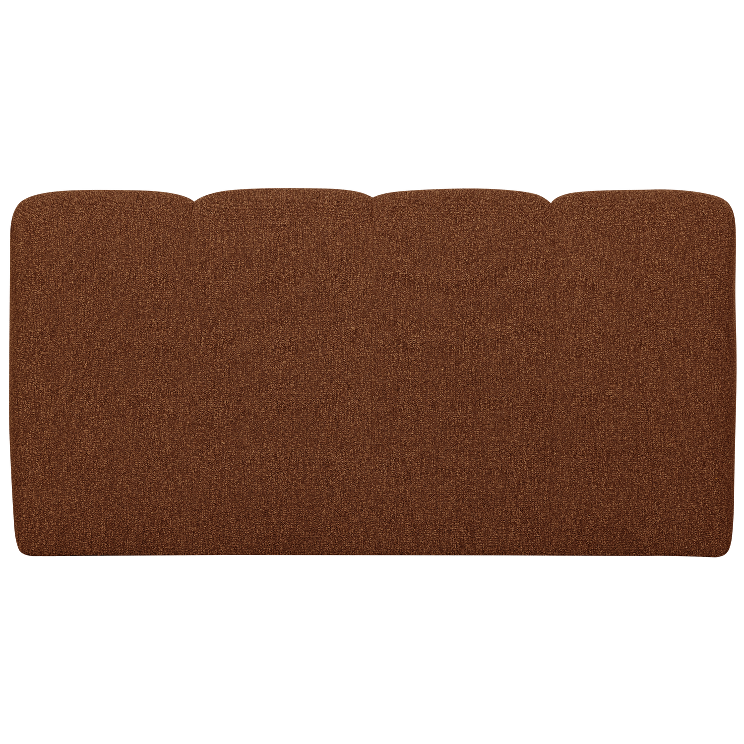 Woood Mojo Eetbank met rugleuning 164cm Boucle roestbruin melange