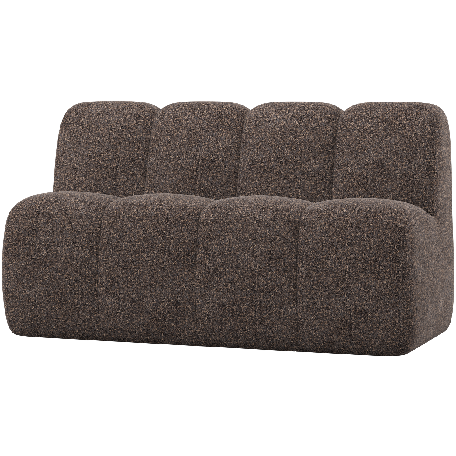 Woood Mojo Eetbank met rugleuning 164cm Wollig bruin