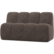 Woood Mojo Eetbank met rugleuning 164cm Wollig bruin