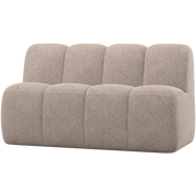 Woood Mojo Eetbank met rugleuning 164cm Wollig Donkerzand