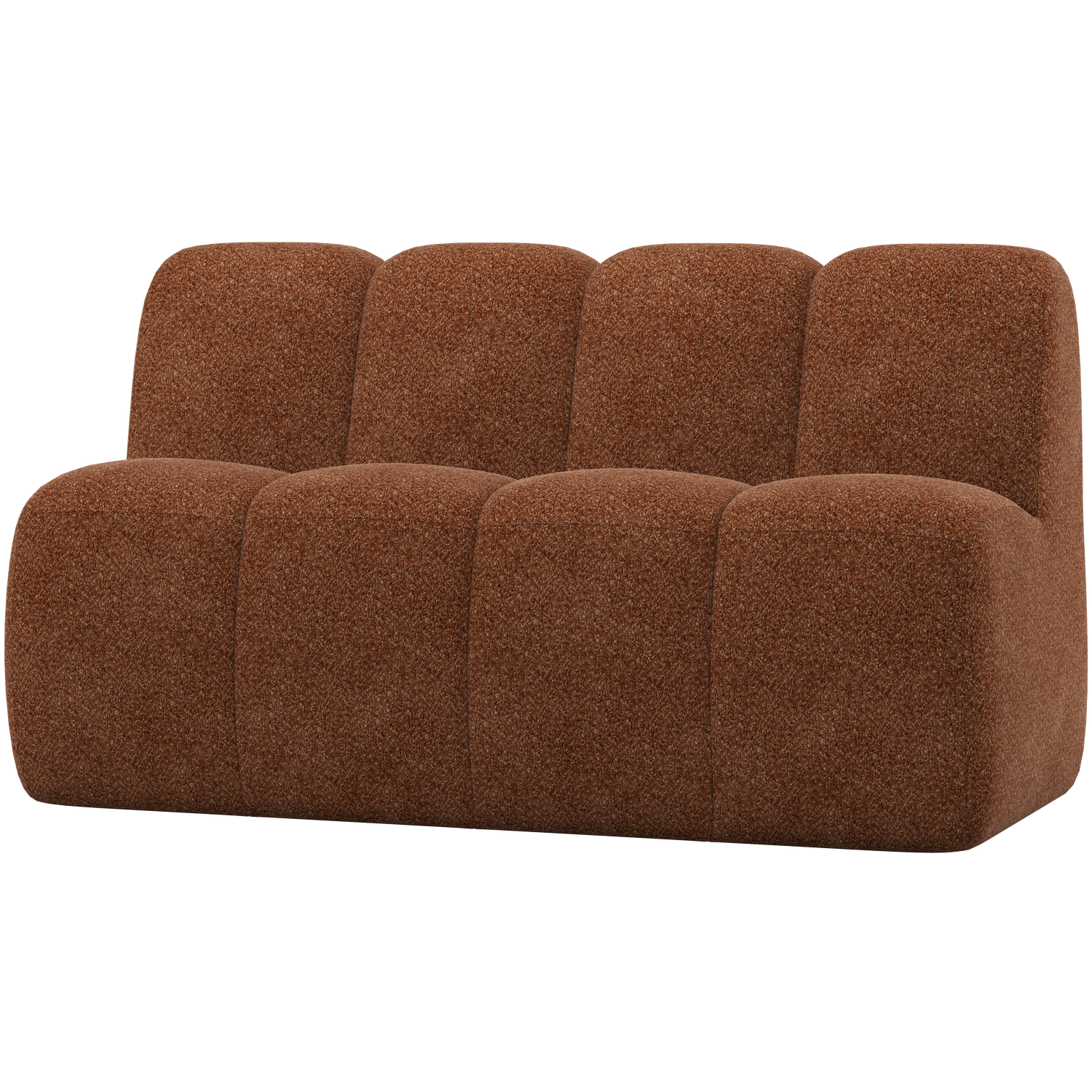 Woood Mojo Eetbank met rugleuning 164cm Wollig roestbruin