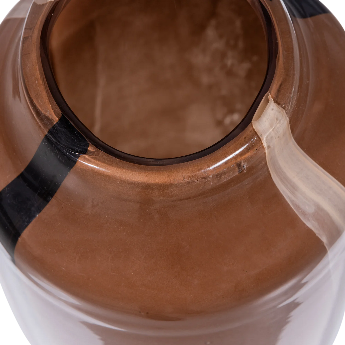 Woood | Vaas Selena glas met streep