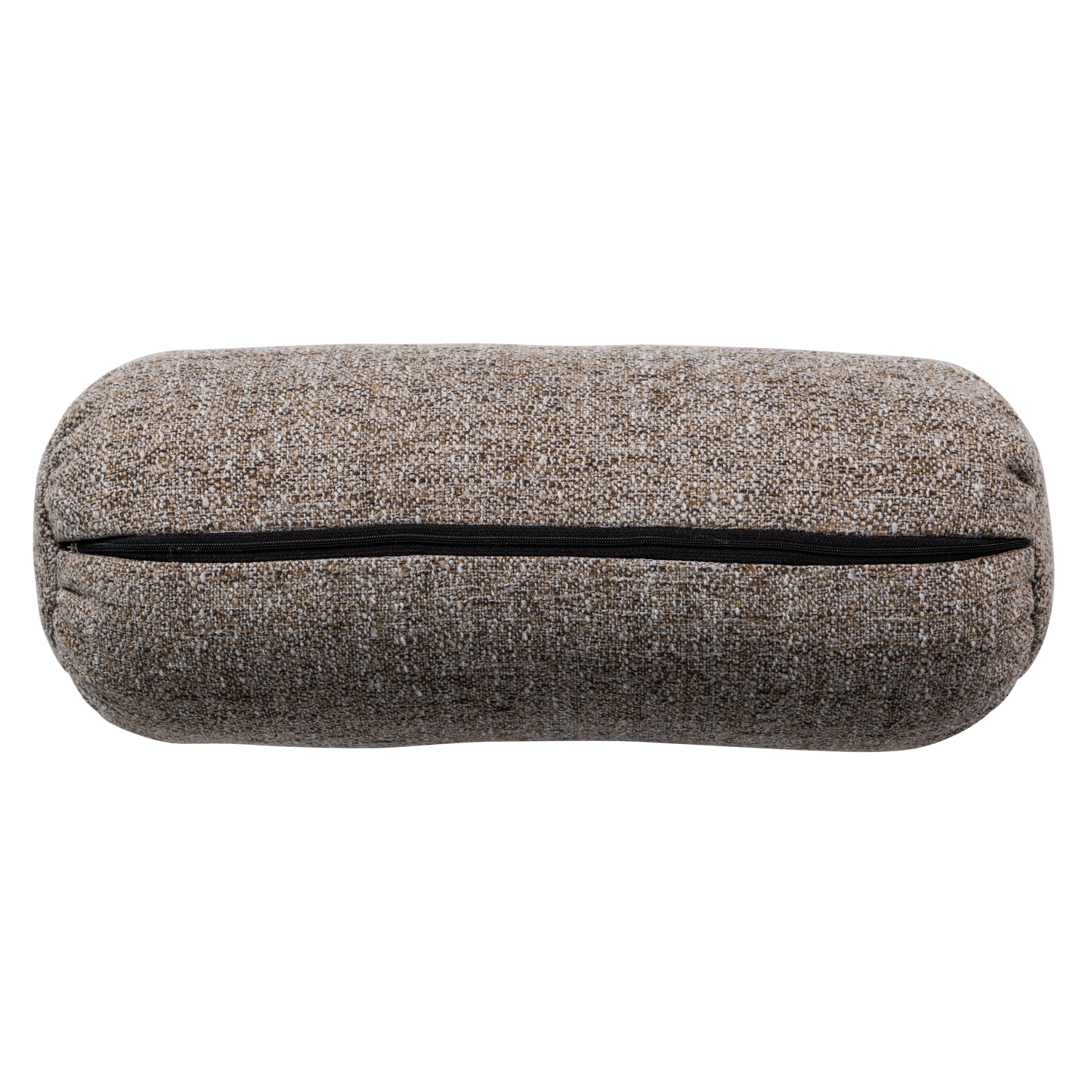 Woood Baggy Rolkussen 50x23cm Geweven stof bruin melange
