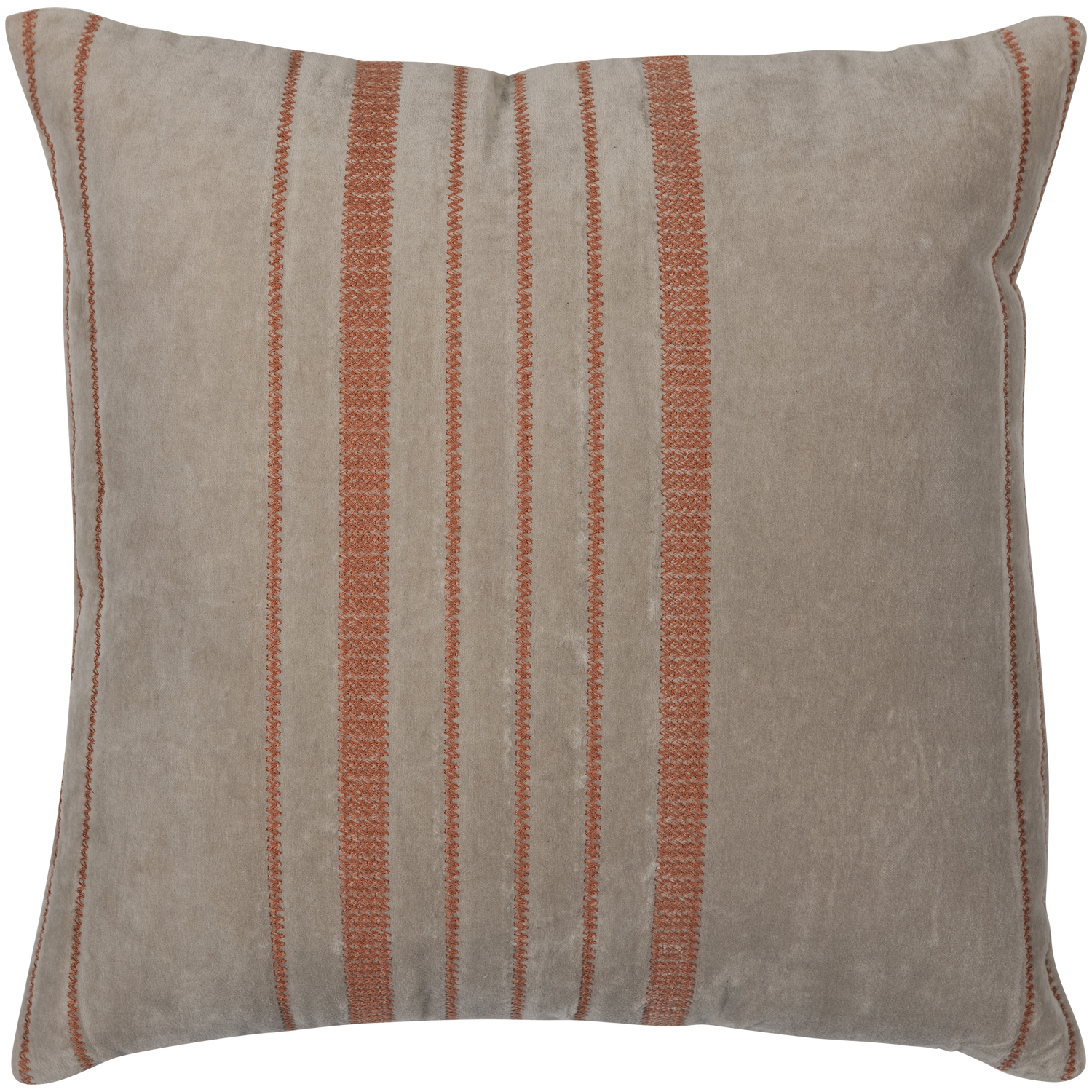 Woood Aziz Kussenset velvet bruin/naturel 3stuks