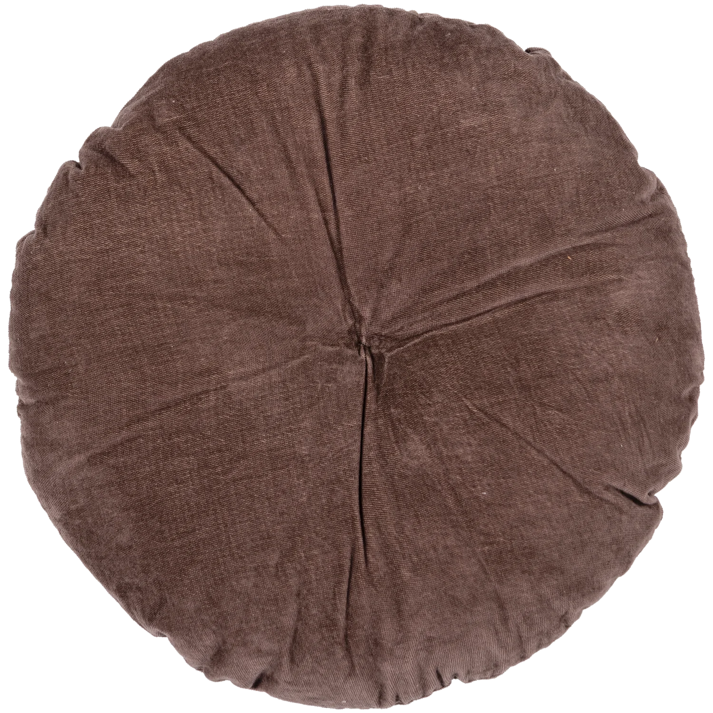 Wood | Aziz Kissen, braun, rund, 36 cm