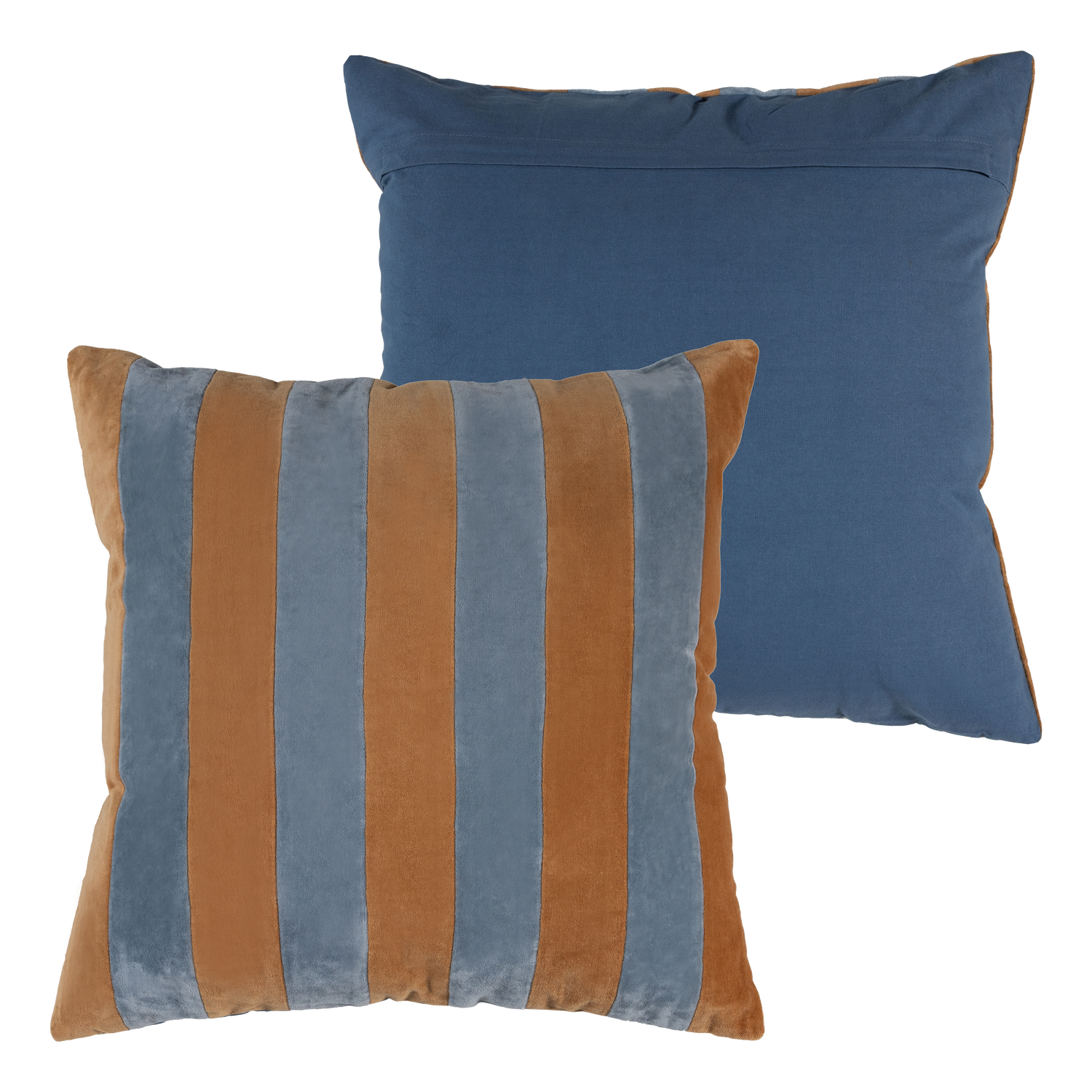 Woood Lira Kussenset blauw/oranje 4stuks
