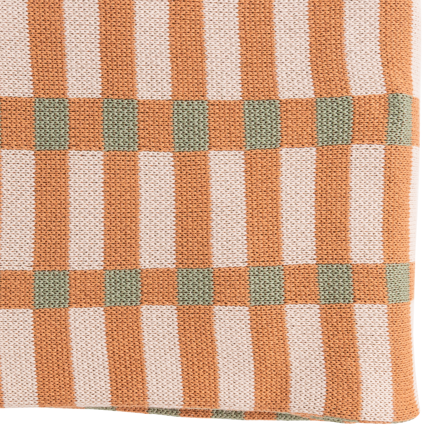 Woood Vola Plaid 130x170cm groen/oranje