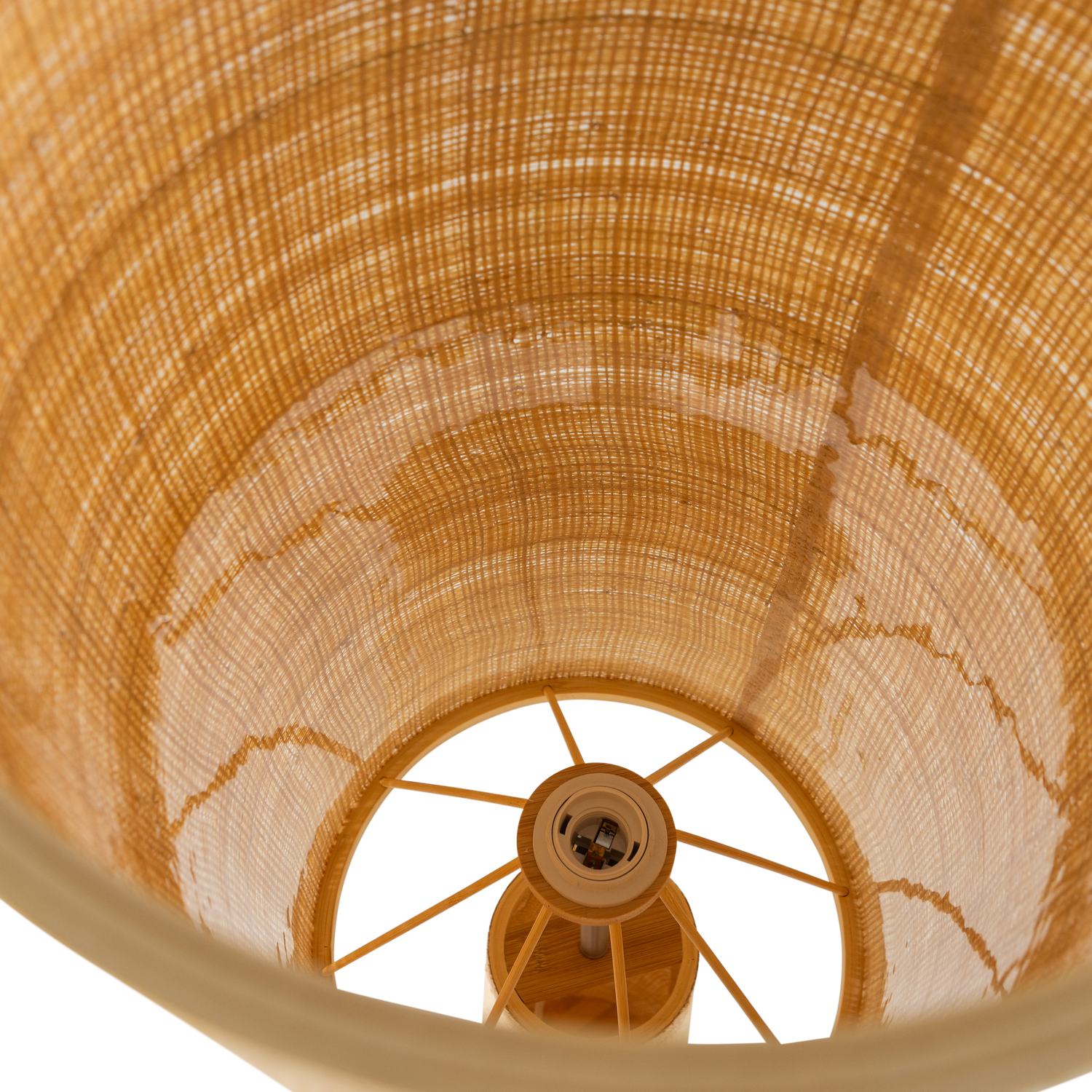Woood Syro Vloerlamp Raffia 130x30cm