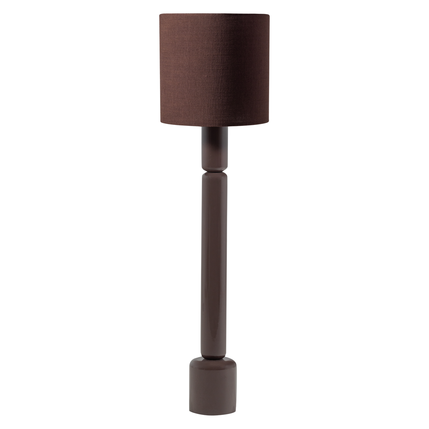 Woood Zivian Vloerlamp hout hoogglans bruin