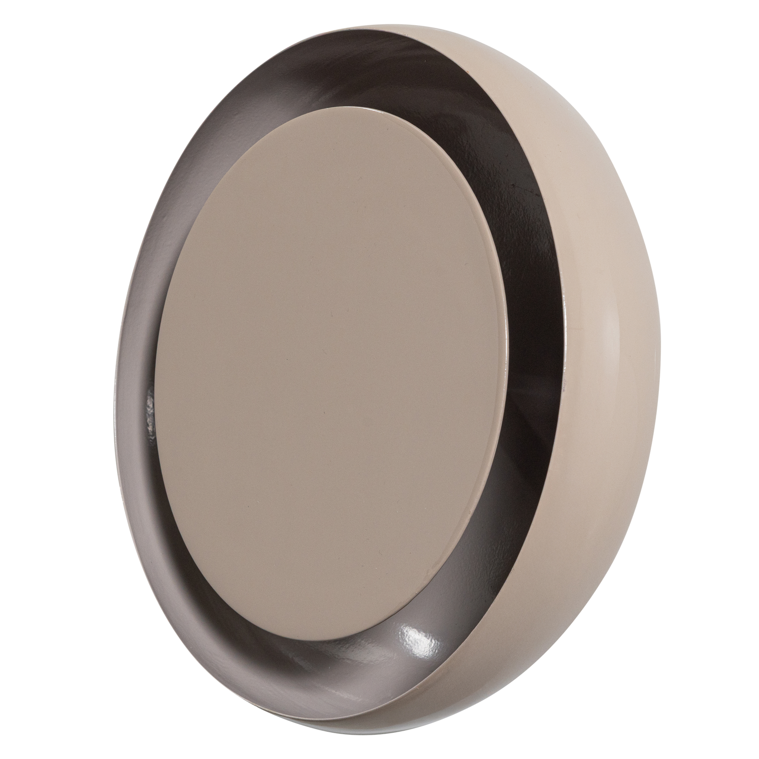 Woood Gloomy Wandlamp rond metaal zand