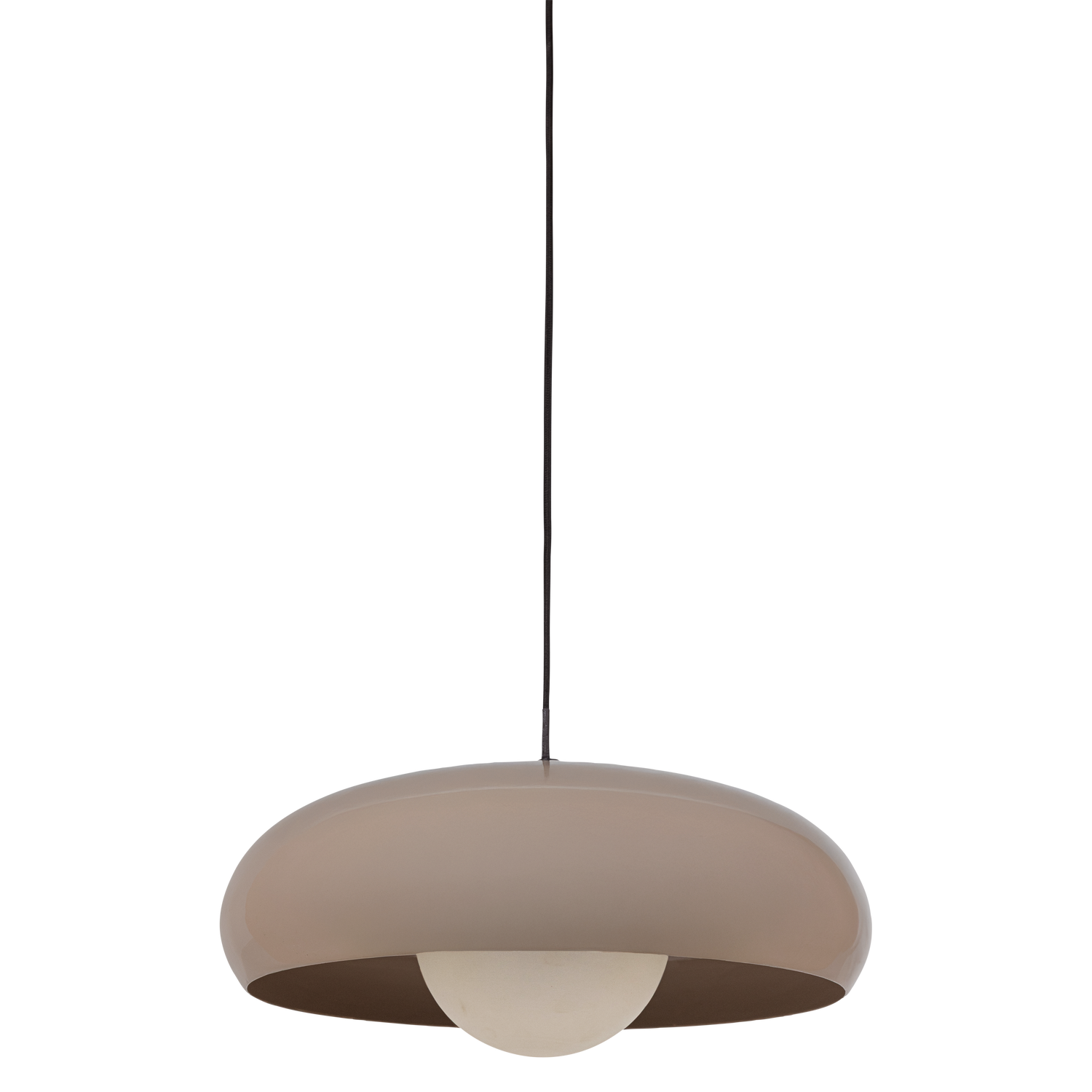 Woood Tivo Hanglamp rond metaal hoogglans zand