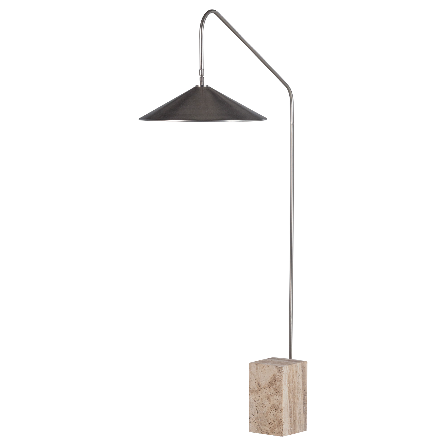 Woood Korn Vloerlamp metaal chroom