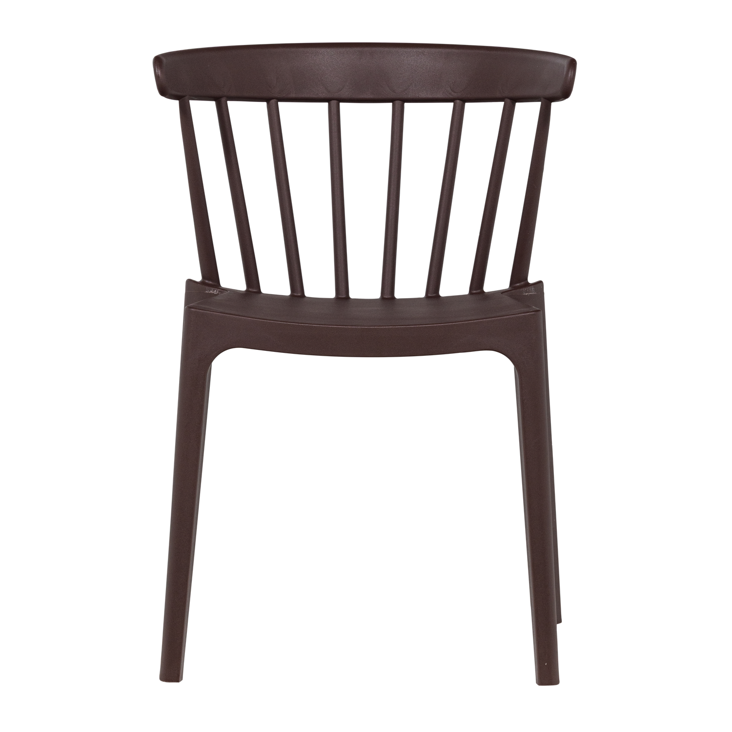 Woood Bliss Tuinstoel met spijlen paarsbruin (set van 2)