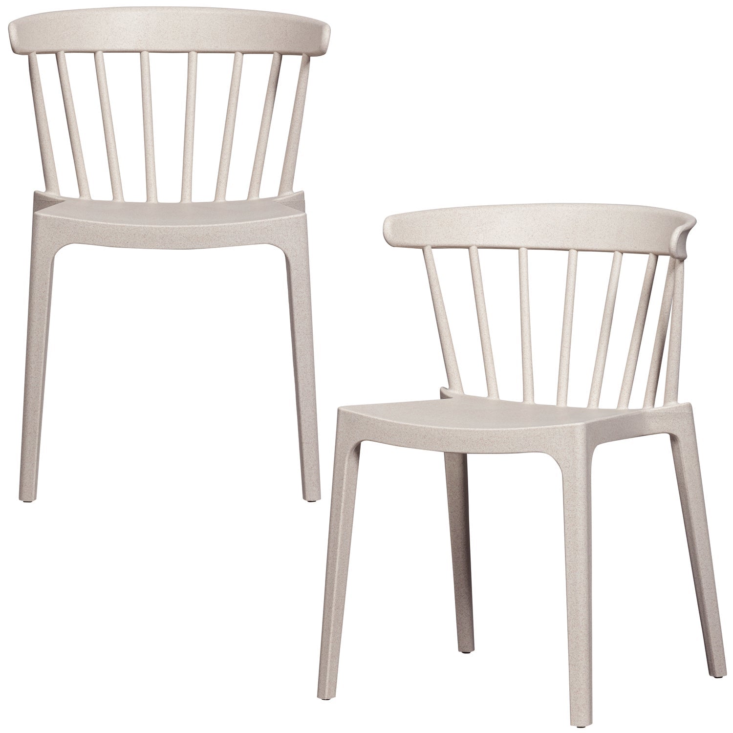 Woood Bliss Tuinstoel met spijlen offwhite (set van 2)