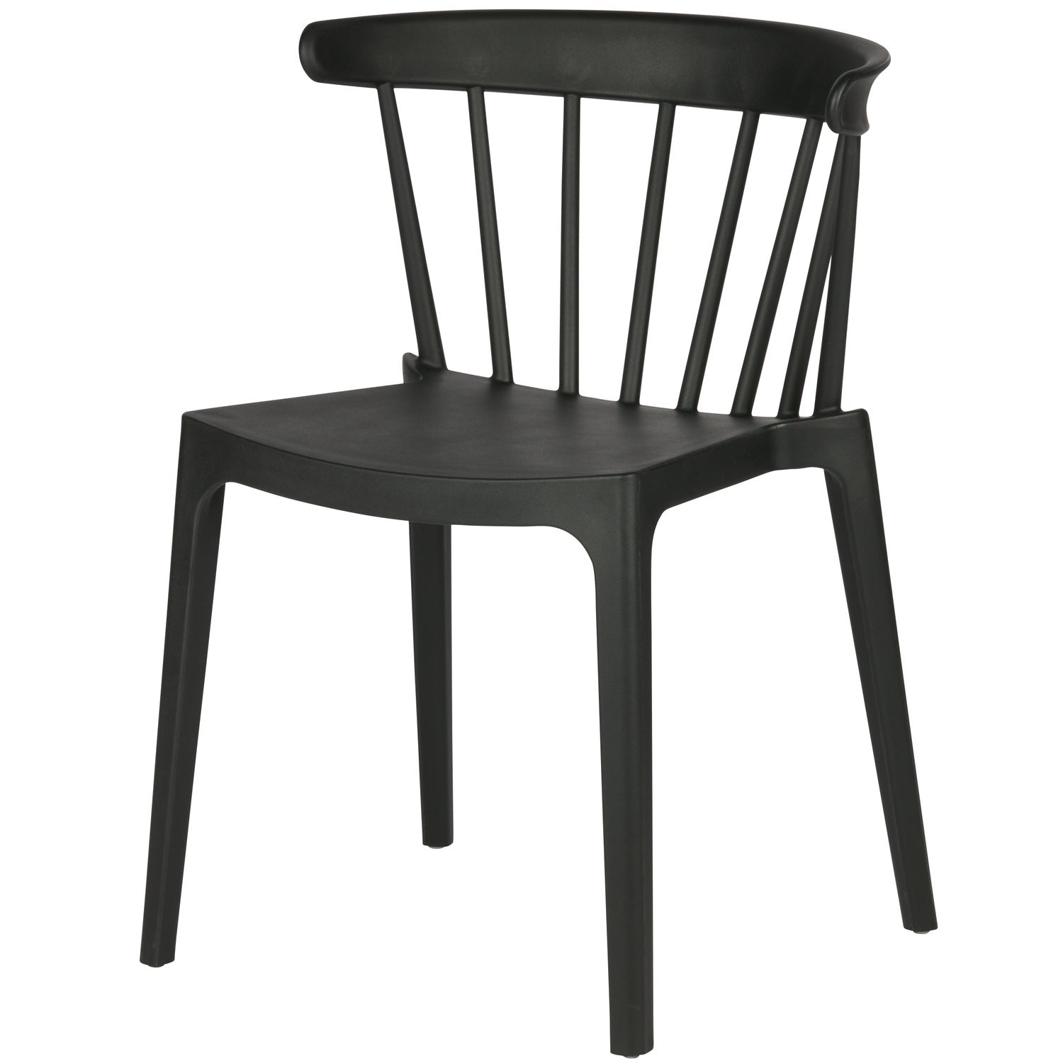 Woood Bliss Tuinstoel met spijlen zwart (set van 2)
