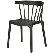 Woood Bliss Tuinstoel met spijlen zwart (set van 2)