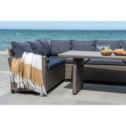 House Nordic | Plaid caramel zwart