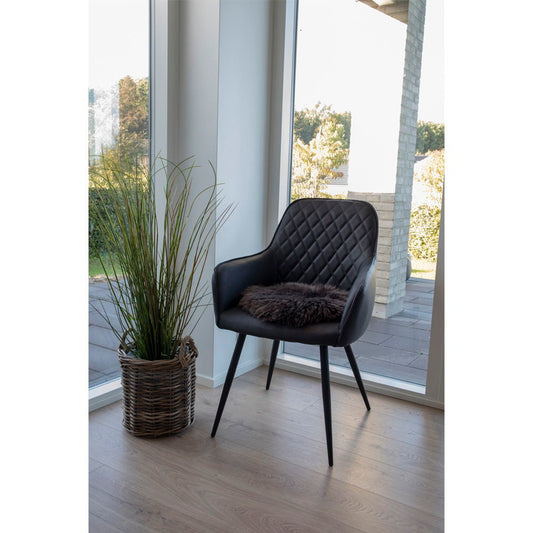 House Nordic | Stoelkussen van schapenvacht bruin