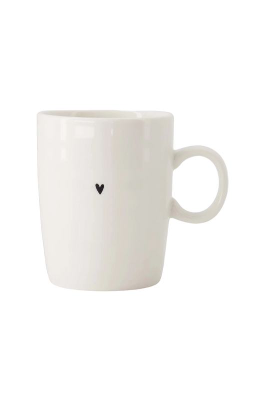 Zusss | Theemok hartje wit / zwart