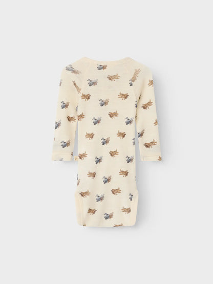 Lil Atelier | Wollen romper Nalu vliegtuigjes