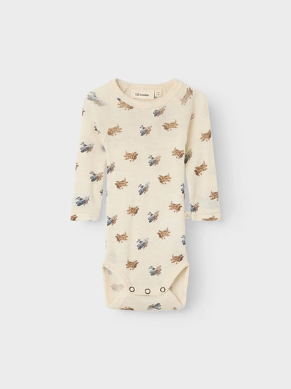 Lil Atelier | Wollen romper Nalu vliegtuigjes