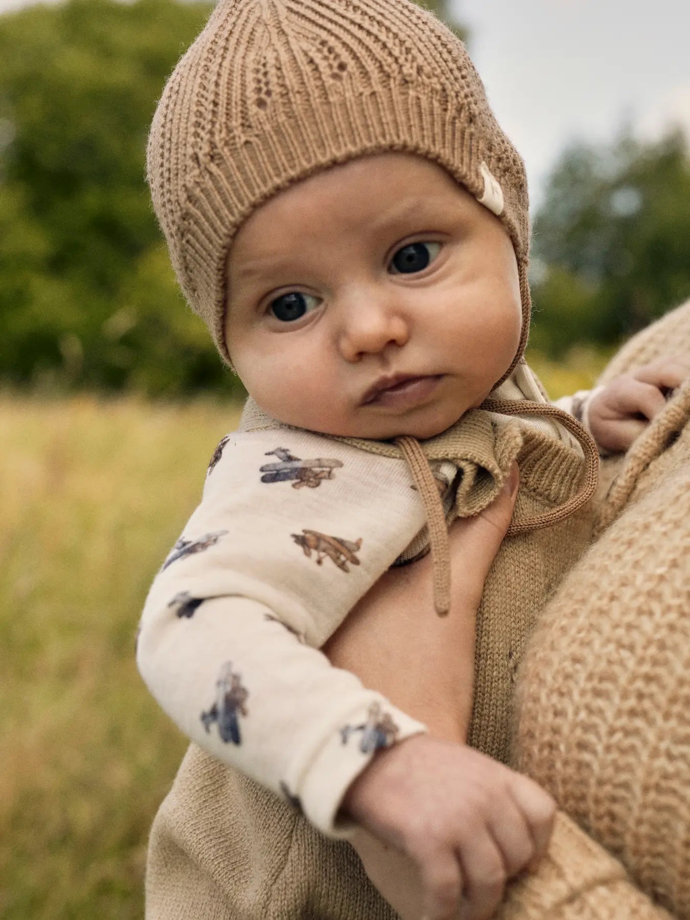 Lil Atelier | Woll-Strampler Nalu Flugzeuge