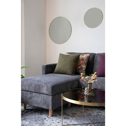 House Nordic | Ronde spiegel met brass frame 60cm