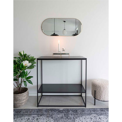 House Nordic | Ovale spiegel met brass rand 80cm