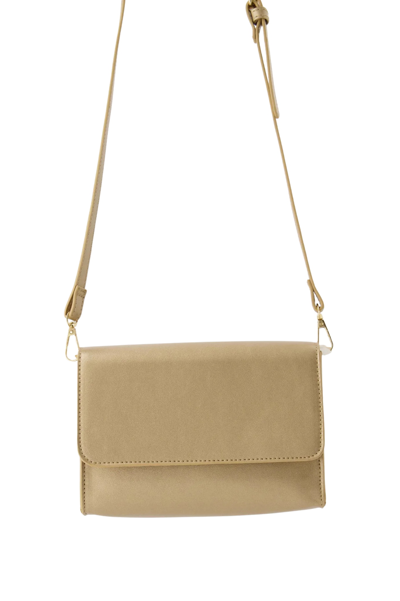 Zusss | Handtas met hart spiegel champagne/goud