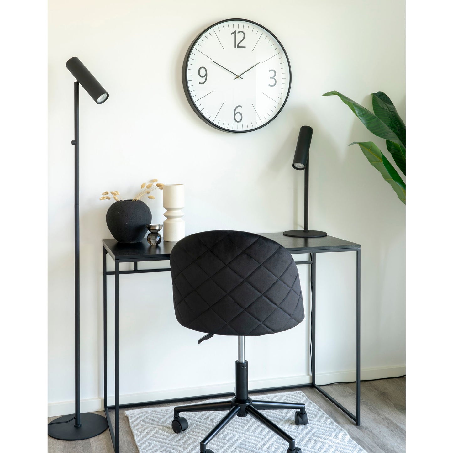 House Nordic | Wanklok zwart wit 51cm