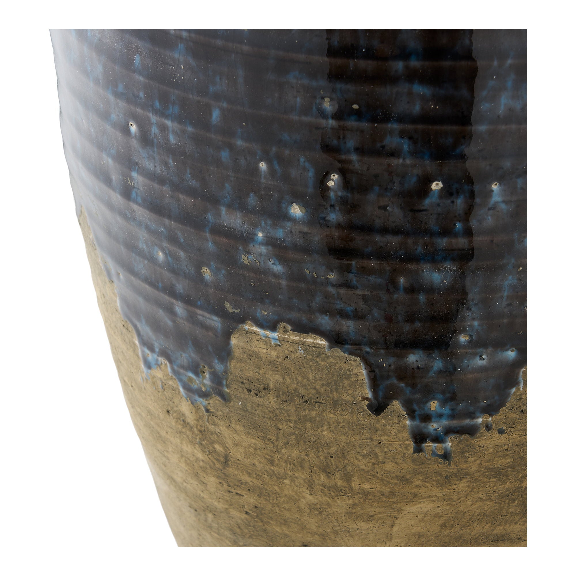 House Nordic Vaas keramiek donker blauw 44.5 cm