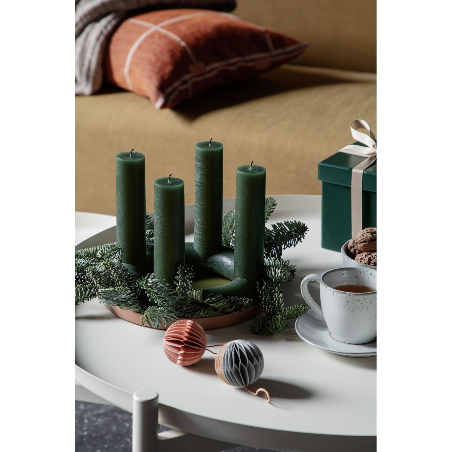 Broste Copenhagen | Kersthangers groen 13cm set van 2