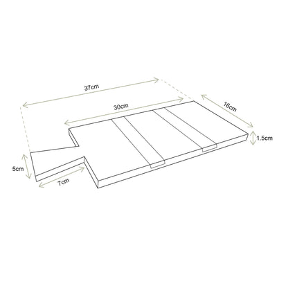 vtwonen | Serveerplank zwart 37cm