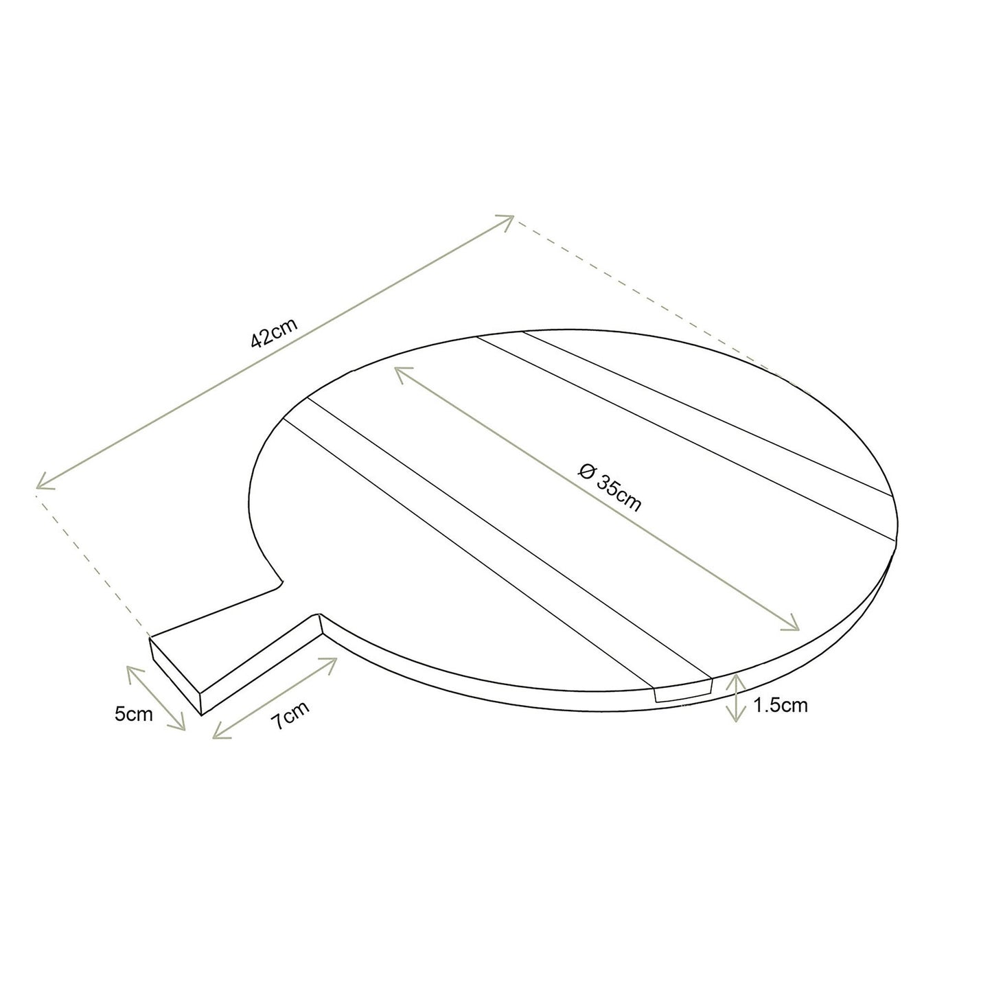 vtwonen | Serveerplank zwart 42cm